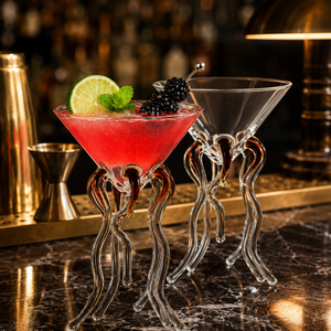 Copas de Cóctel de Color de 270 ml Hechas a Mano de Vidrio Borosilicato, Copas de Martini sin Plomo, Cristalería de Bar Reutilizable al por Mayor - Product Image 6