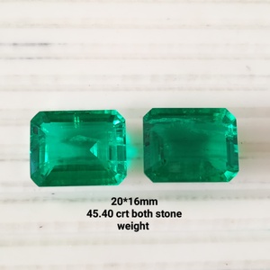Proveedor OEM de Esmeraldas de Corte Esmeralda, Esmeralda Verde Colombiana Creada en Laboratorio, Gema Suelta Brillante para Joyería de Lujo - Product Image 1