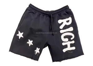 Meilleurs T-shirts et shorts décontractés tendance, streetwear personnalisé, T-shirts délavés à l'acide, impression par transfert thermique, polyester, ensemble 2 pièces pour hommes - Product Image 6