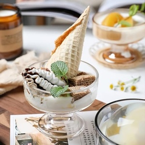 ถ้วยขนมพลาสติกใสทรงกลมมีฐาน ขนาดเล็ก สำหรับใส่พาร์เฟต์ โยเกิร์ต มูส พุดดิ้ง 150 มล. แบบใช้แล้วทิ้ง สำหรับจัดเลี้ยง แช่แข็งได้ ปี 2026 - Product Image 5