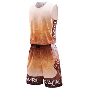 Ensemble d'uniformes de basketball professionnels à sublimation, taille adulte, séchage rapide, fabriqués dans les meilleurs matériaux - Product Image 3