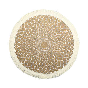 Mantel de Yute Estilo Rústico – Mantel de Fibra Natural Hecho a Mano para Decoración de Cocina y Comedor - Product Image 6