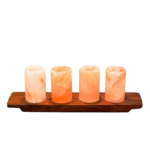 Lampe de sel sculptée en matériau organique de l'Himalaya avec motif d'ange, modèle SE-8540-Sian Enterprises - Product Image 6