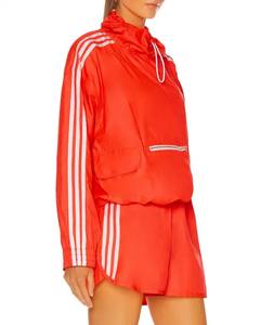 Conjunto corto de dos piezas para mujer, cortavientos personalizado OEM, estilo urbano, invierno, 100% poliéster, con cremallera. - Product Image 2