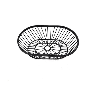 Cesta de alambre metálica para pan y frutas, oblonga, para servir en encimera de cocina, para granja, restaurante, picnic - Product Image 3