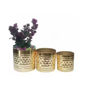 Macetas Decorativas para Plantas de Jardín, Interiores y Exteriores, Macetas Metálicas con Acabado Antiguo, Soporte para Macetas de Tamaño Mediano - Product Image 4