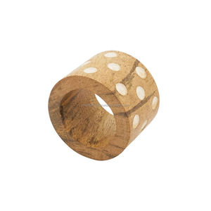 Rond de serviette en bois de haute qualité pour les tables de dîner de mariages décorations de fête de ferme rustique salle à manger élégante - Product Image 5