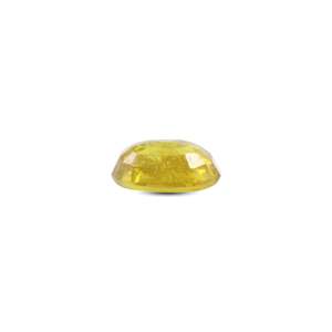 Premium Yellow Sapphire Loose Gemstone 3 Carat Oval Cut for Fine Jewelry - Product Image 3