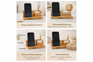 Producto de Oficina Promocional de Madera con Diseño Contemporáneo y Personalizado, con Impresión para Acción de Gracias y Día de San Valentín - Product Image 2