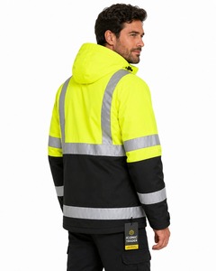 New Arrival Reflective Safety Winter <b>Jacket</b> Waterproof Workwear with OEM ODM Service Safety <b>Jacket</b> for Men and Women's - Product Image 6