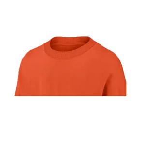 Custom Women's Eco-Friendly Windproof Breathable 220g Knitted 100% Cotton Fleece Oversized Crew <b>Neck</b> Spring Winter Sweatshirt - Product Image 4