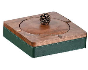 Cendrier de fumeur de décoration de bureau intérieur élégant avec support de porte-cigarette inclus - Product Image 2