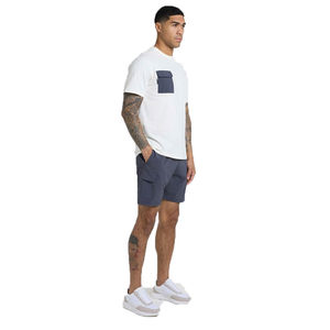 Ensemble d'été pour homme 100 % coton avec logo – T-shirt et short légers imprimés pour la gym et le fitness – Personnalisable - Product Image 5