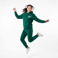 Ensemble de survêtement pour homme en molleton 100% coton lourd à capuche vert, pantalon de jogging long et sweat-shirt, style décontracté pour l'automne
