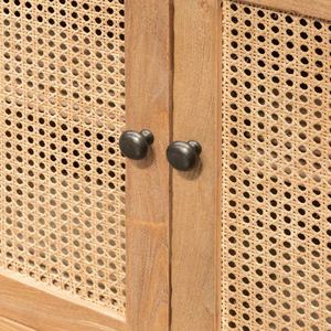 Vitrina de Madera de Teca Sólida con Diseño Minimalista para Decoración del Hogar y Mobiliario de Hotel - Product Image 4