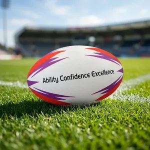 Balón de Rugby Personalizado para Entrenamiento, Caucho Sintético Premium de Larga Duración, Disponible en Tallas 3, 4 y 5 para Niños, Jóvenes y Adultos - Product Image 6