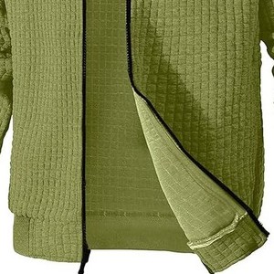 Chaqueta Ligera de Invierno para Hombre, de Alta Calidad, Estilo Letterman, con Cuello Alto, Logotipo Frontal Personalizable, Diseño 100% Algodón Transpirable - Product Image 4
