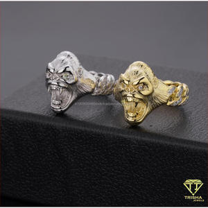 Anillo de lujo para hombre con diamante cultivado en laboratorio de plata 925 para revendedores de joyería al por mayor y compradores globales. - Product Image 5