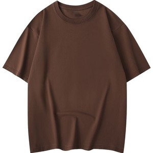 Camisetas Personalizadas de Alta Calidad OEM, 100% Algodón, Cuello Redondo, Manga Corta, Camisetas Lisas para Hombre, Camisetas Casuales de Doble Color para Hombre - Product Image 1