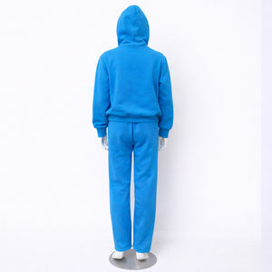 Ensemble deux pièces de survêtements de sport longs, amples et oversize, comprenant un sweat à capuche uni et un pantalon de jogging - Product Image 6
