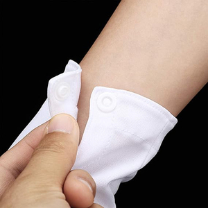 Nouveaux gants courts élastiques teintés en soie de lait pour adultes, protection des mains, pour la danse et les spectacles, blancs, printemps et automne - Product Image 6