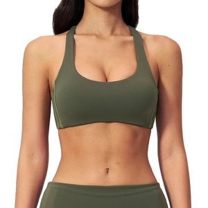 Sujetador deportivo a prueba de golpes para mujer, con tirantes cruzados, efecto push-up, top corto para fitness y yoga, anti-sudor, sujetador para entrenamiento. - Product Image 2