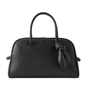 Sac cabas en cuir Jacquemus demi-lune avec décoration nœud, style minimaliste pour femme, usage quotidien - Product Image 1