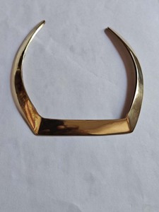 Pulsera Abierta Angular Dorada Hecha a Mano, Joyería de Moda Étnica Boho con Diseño Geométrico, Venta al por Mayor - Product Image 1