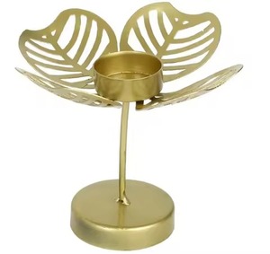 Luxury Metal Tealight Holder Diwali Decor Antique Finish Candle <b>Stand</b> for Home Temple Decoration - Product Image 3