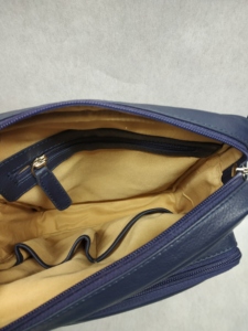 Wholesale Men's Cross Body <b>Sling</b> Bags Lightweight Leather Multifunctional Pocket Zipper Closure Supply Unisex Bulk Export Travel - Product Image 4
