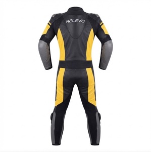 <b>Waterproof</b> Motorcycle Racing <b>Suit</b> for <b>Men</b> Premium Leather Motorbike Riding <b>Suit</b> with CE Protective Armor Durable Construction - Product Image 2