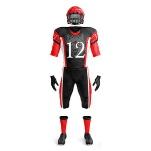 Uniforme de Fútbol Americano, Conjunto de Camiseta y Pantalones Cortos Transpirables, Ropa Deportiva al por Mayor OEM, Uniformes de Fútbol con Estampado Digital - Product Image 5
