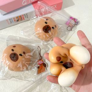 TPR Creative Puffer & Liquid Bear <b>Squeeze</b> Toys Soft Plastic Stress Relief for Children Fun Venting Capybara Stress <b>Ball</b> - Product Image 5