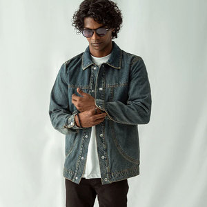 Ultra Density Thermal Sherpa Denim Jacket <b>Sub</b> Zero Protection Organic Cotton Blend Denim Jacket Eco Friendly Streetwear <b>Coat</b> - Product Image 1