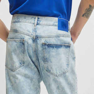 Pantalon en jean délavé respirant coupe droite pour homme, style décontracté, prix abordable, nouvelle collection, sur mesure - Product Image 3