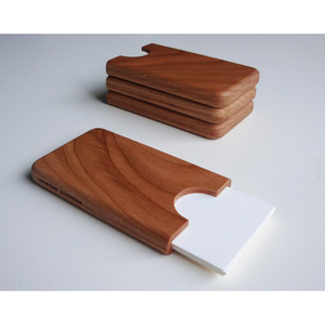 Wood Business <b>Card</b> Case Name <b>Card</b> Holder Desk Organizer Display Wood Business <b>Card</b> Holder - Product Image 4
