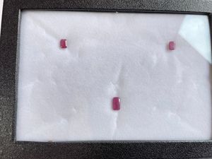 Natural Liberian Ruby Pendant & <b>Earrings</b> Set 4.45 Ct – Loose Gemstone Set, Genuine Red Ruby Wholesale for Jewelry Making - Product Image 2