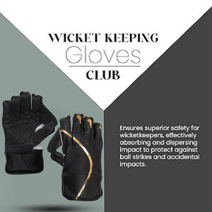 ถุงมือผู้รักษาประตูคริกเก็ตแบบมืออาชีพ คุณภาพสูง ผลิตตามสั่ง ทำจากหนัง PU ทนทาน น้ำหนักเบา ใช้ได้กับทุกขนาด - Product Image 4