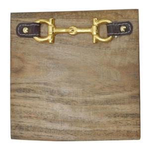 Tabla de Cortar Premium con Diseño de Brida de Caballo Dorada, Apta para Lavavajillas, Antideslizante, de Madera, Precio de Fábrica - Product Image 4