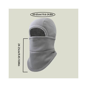 Masque thermique d'hiver robuste avec couverture intégrale du visage et du cou, écran ajustable demi-visage/visage entier pour le ski (1 pièce) - Product Image 4