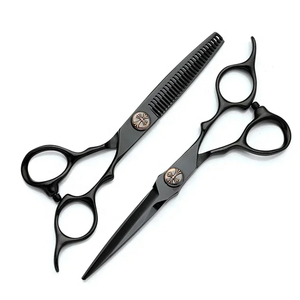 Tijeras de Peluquería Profesionales de Alta Calidad, de Acero Inoxidable 440C, de Mango Largo para Diestros, Color Personalizado - Product Image 5