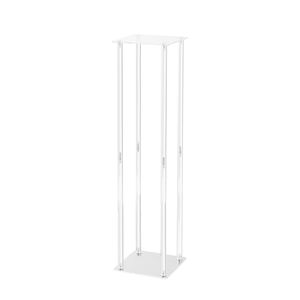 2 Pezzi Colonna Vaso in Acrilico Alta 80 cm, Centrotavola Geometrico, Supporti per Esposizione Floreale, Decorazioni per Tavoli da Matrimonio e Decorazioni da Tavola - Product Image 6