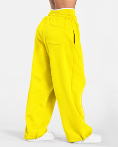 Wholesale <b>Women</b> Contrastline Zip <b>Jacket</b> Tracksuit Set Casual Two Piece Outfit Relaxed Fit Wide Leg Pants Matching Clothing - Product Image 6