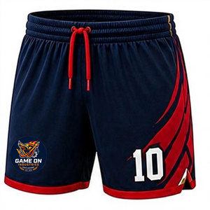 Pantalones Cortos de Fútbol Personalizados, Pantalones Cortos Deportivos Casuales para Hombre, Uniformes con Cintura Elástica, Pantalones Cortos de Malla a Media Pierna - Product Image 1