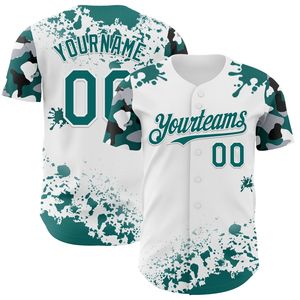 Maillot de baseball personnalisé 100% coton biologique antibactérien à manches courtes, col en V, bretelles en T, entièrement boutonné, unisexe, impression de nom et de numéro - Product Image 3