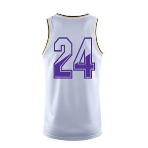 Servicio Personalizado OEM, Jersey de Baloncesto de Alta Calidad, 100% Poliéster, Transpirable, de Secado Rápido, Estampado, Corte Ajustado, Color Personalizado, Nombre del Equipo - Product Image 3