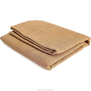 Tissu en toile de jute 100% naturel et écologique, largeur 63 pouces x 100 pieds, 9 oz, géotextile 280 GSM, rouleau tissé, Bangladesh, durable - Product Image 1