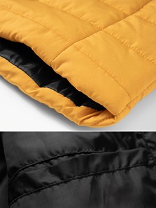 Chaleco Acolchado Reversible con Capucha para Hombre, Sin Mangas, Color Sólido, Cortavientos, Informal, Ropa de Invierno, Corte Regular, Relleno de Poliéster - Product Image 4