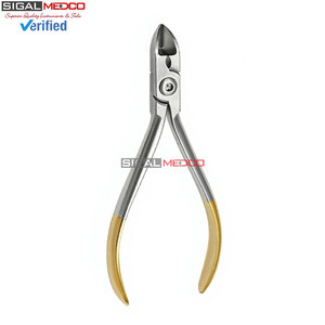 Premium Quality Manual Hard <b>Wire</b> Cutter Pliers Dental Orthodontic Instruments 15 Degree CVD Angled German Stainless Steel - Product Image 3