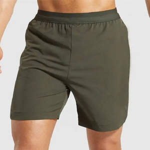 Shorts de sport pour hommes, personnalisables avec logo, prêts à l'expédition, style urbain, avec poches, séchage rapide, en microfibre extensible - Product Image 1